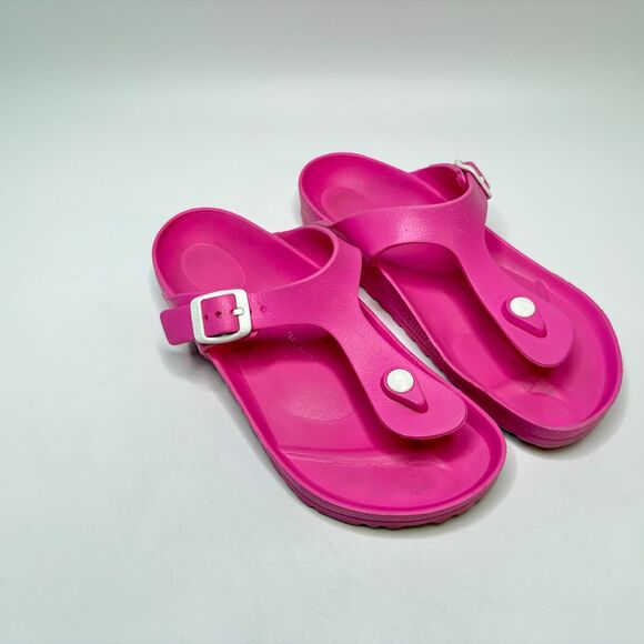 Birkenstock Shoes - BIRKENSTOCK Gizeh Pink White Eva Sandals Summer Beach Womens Sz Eu 38/US 7-7.5